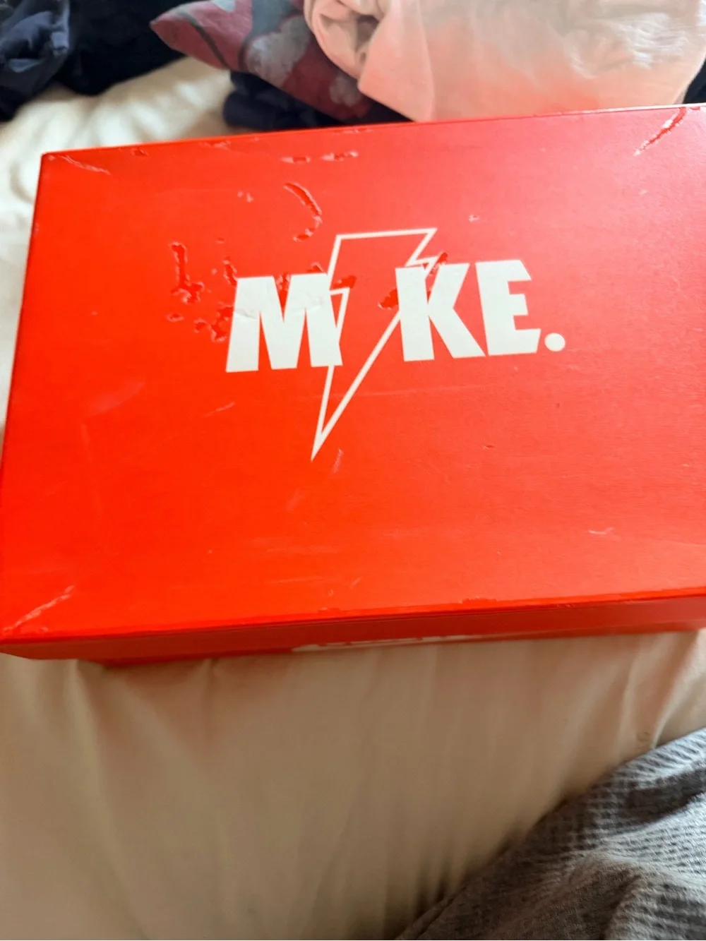 Nike Orange and Green Gatorade Collaboration Kids Sneaker Tongue Label